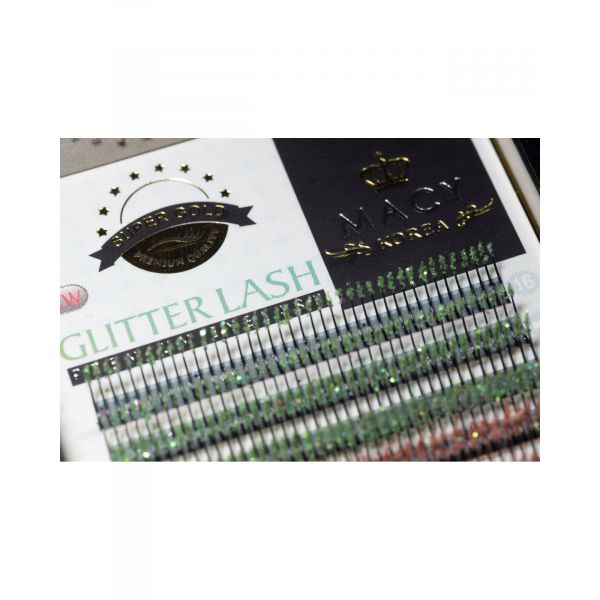 MACY Eyelash Extensions Kit, Glitter Lash, Super Gold Premium