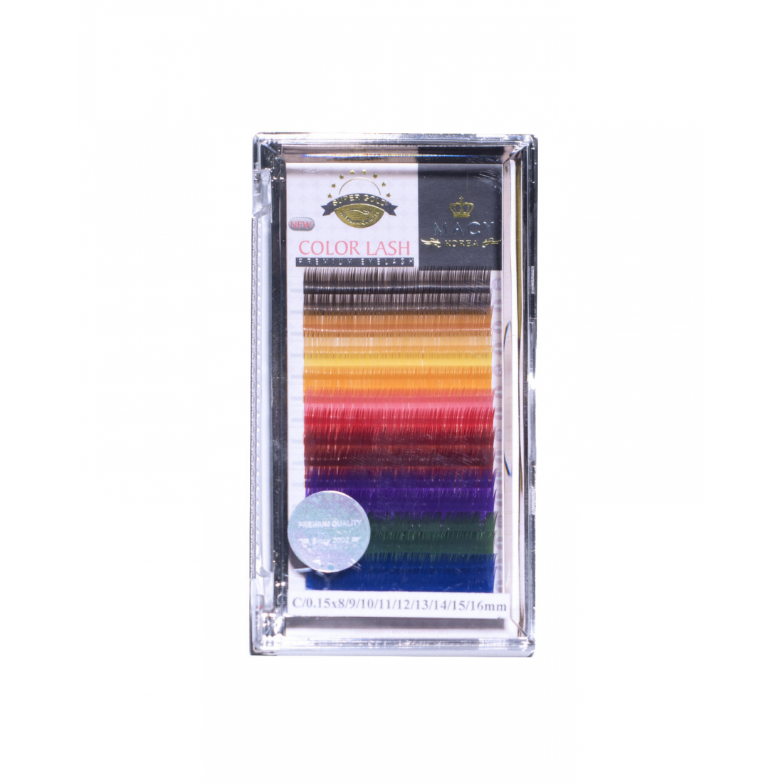 BOX Eyelash Extensions MACY, Color Lash, Super Gold Premium MACY - 1