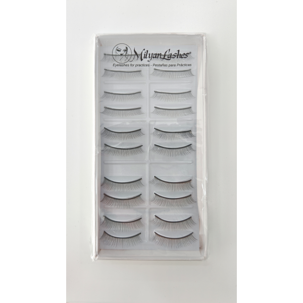 Practice and sample eyelashes, "Milyanlashes"