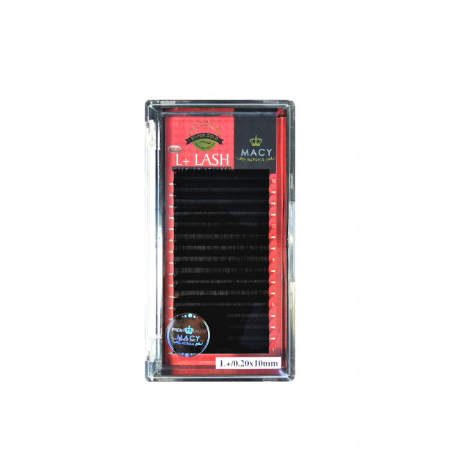 BOX EYELASH Extensions MACY, Curve "L" and Curve "L+" Super Gold Premium MACY - 2