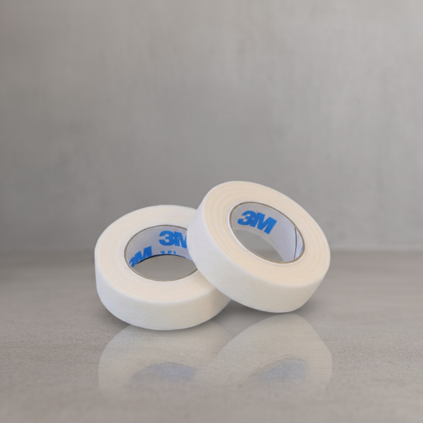 3M MICROPORE Hypoallergenic Tape, 1.25 cm wide.