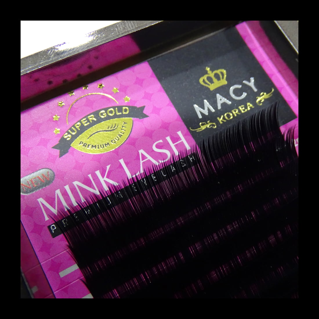 Caja Extensiones de Pestañas MACY, Mink Súper Gold Premium